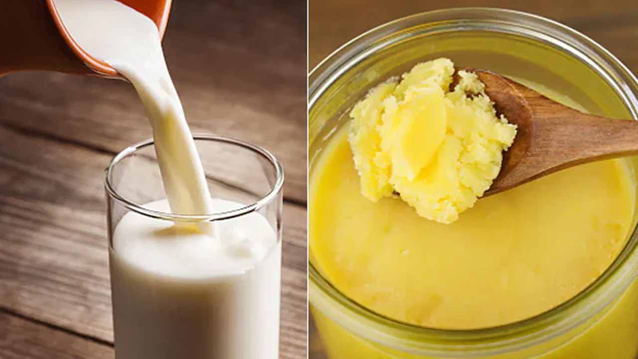 Amazing health benefits of drinking milk with ghee at night..!