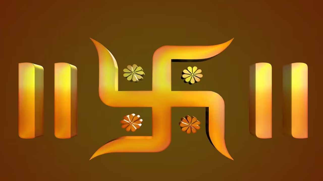 Are you writing Om and Swastika symbols on the door of your house?