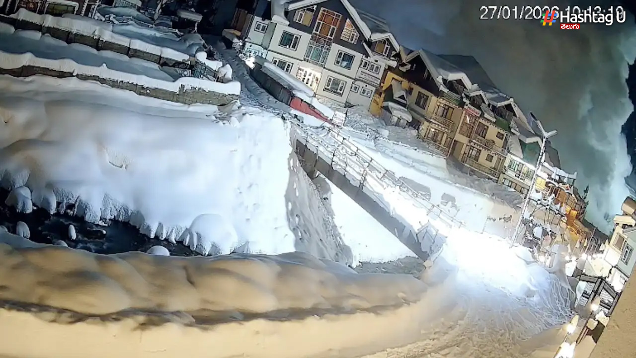 J&K Avalanche Caught On CCTV