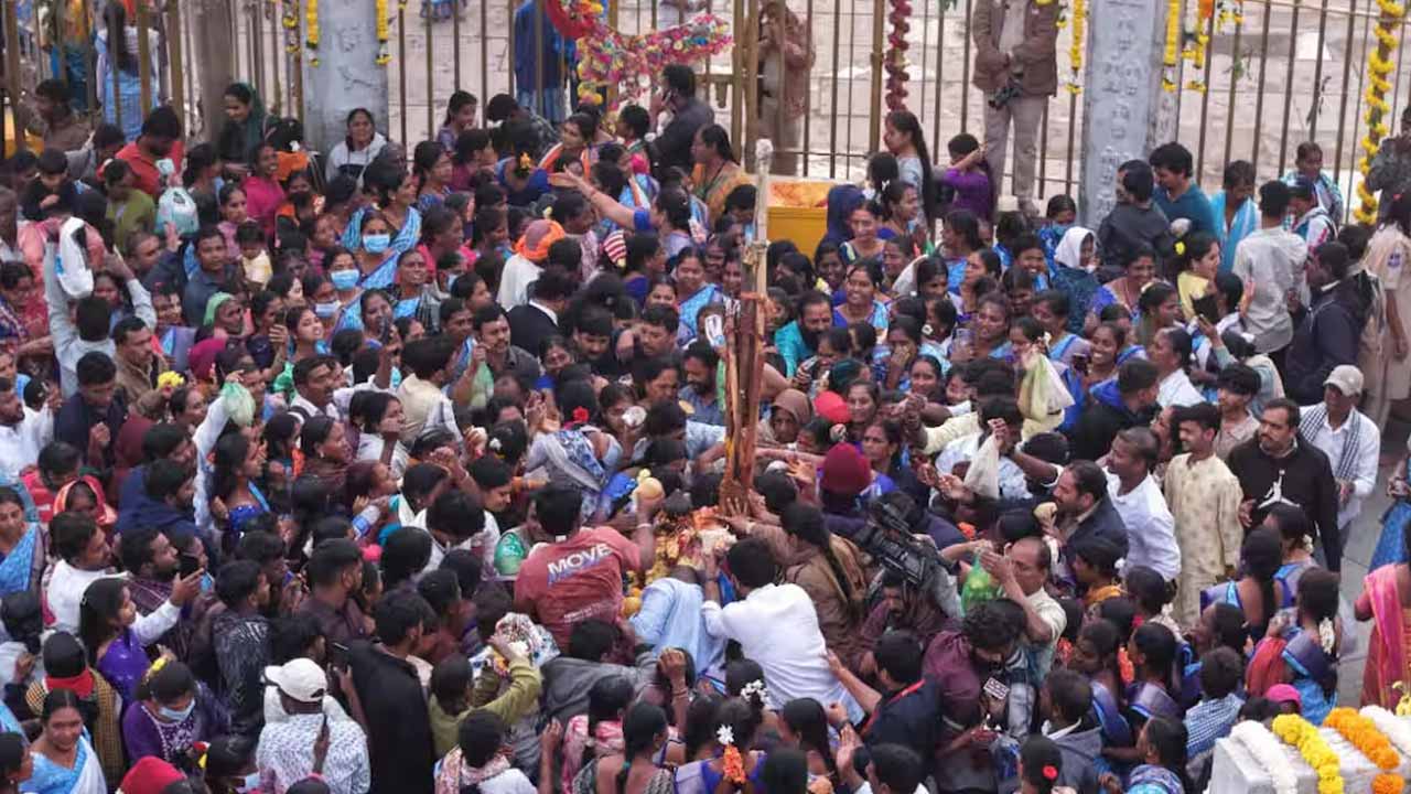 Spiritual excitement begins with a fiery festival at the Medaram fair
