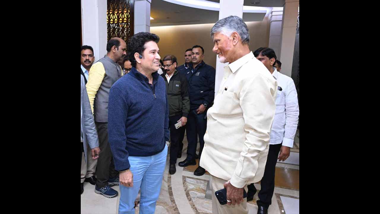 సచిన్ ను కలవడం సంతోషంగా ఉంది – సీఎం చంద్రబాబు