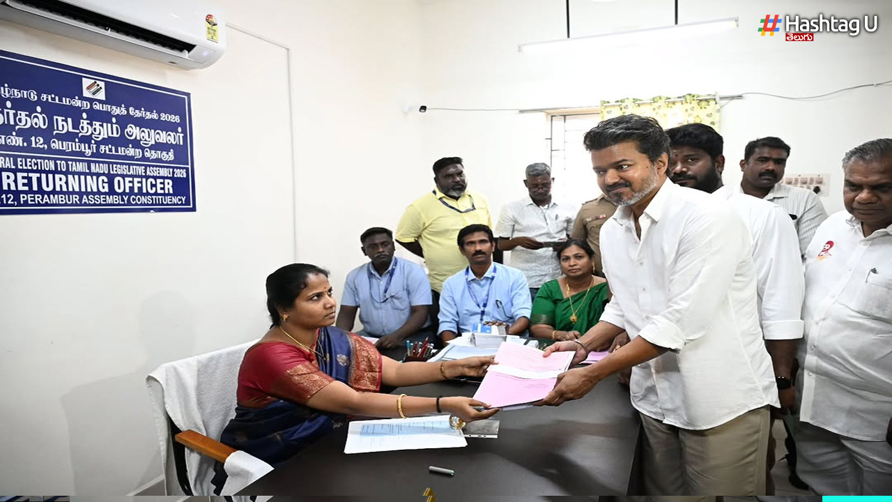Thalapathy Vijay has filed his nomination in Perambur