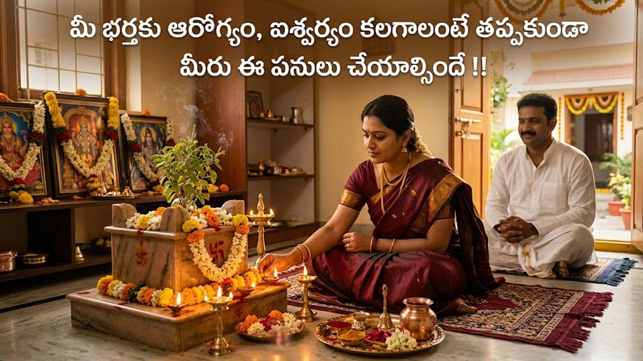 Husband Health : మీ భర్తకు ఆరోగ్యం, ఐశ్వర్యం కలగాలంటే తప్పకుండా మీరు ఈ పనులు చేయాల్సిందే !!