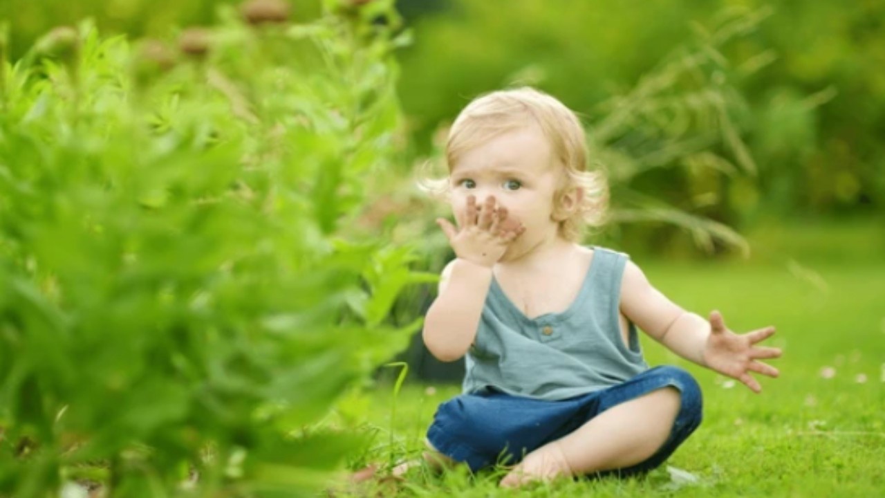 Child Eating Mud
