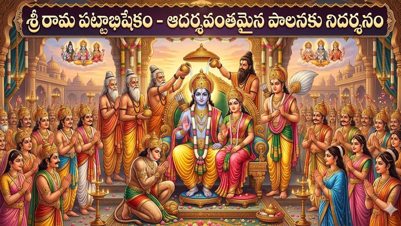 Sri Rama Navami Special :  శ్రీరామ పట్టాభిషేకం – ఆదర్శవంతమైన పాలనకు నిదర్శనం