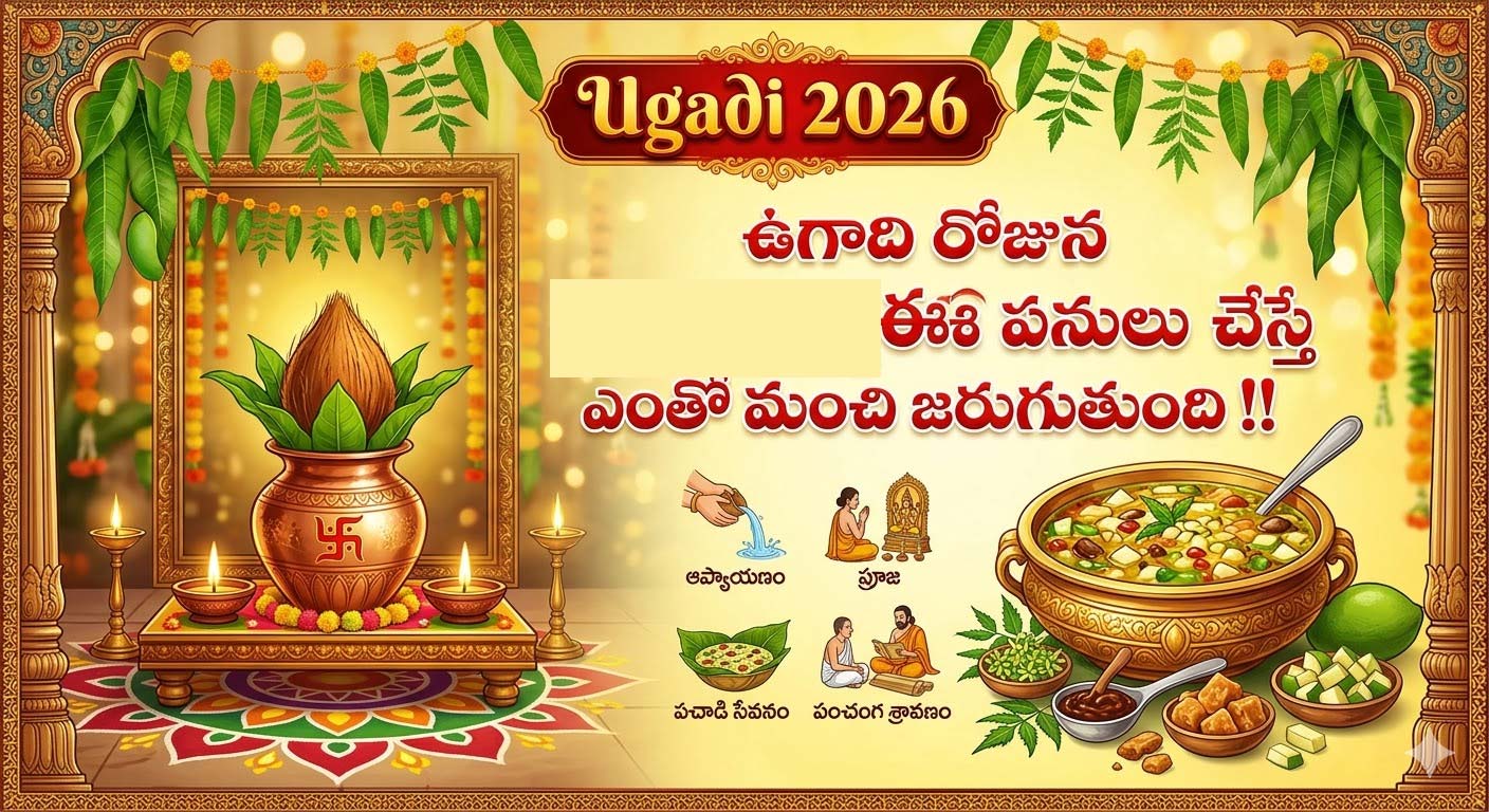 Ugadi 2026 : ఉగాది రోజున ఈ పనులు చేస్తే ఎంతో మంచి జరుగుతుంది !!