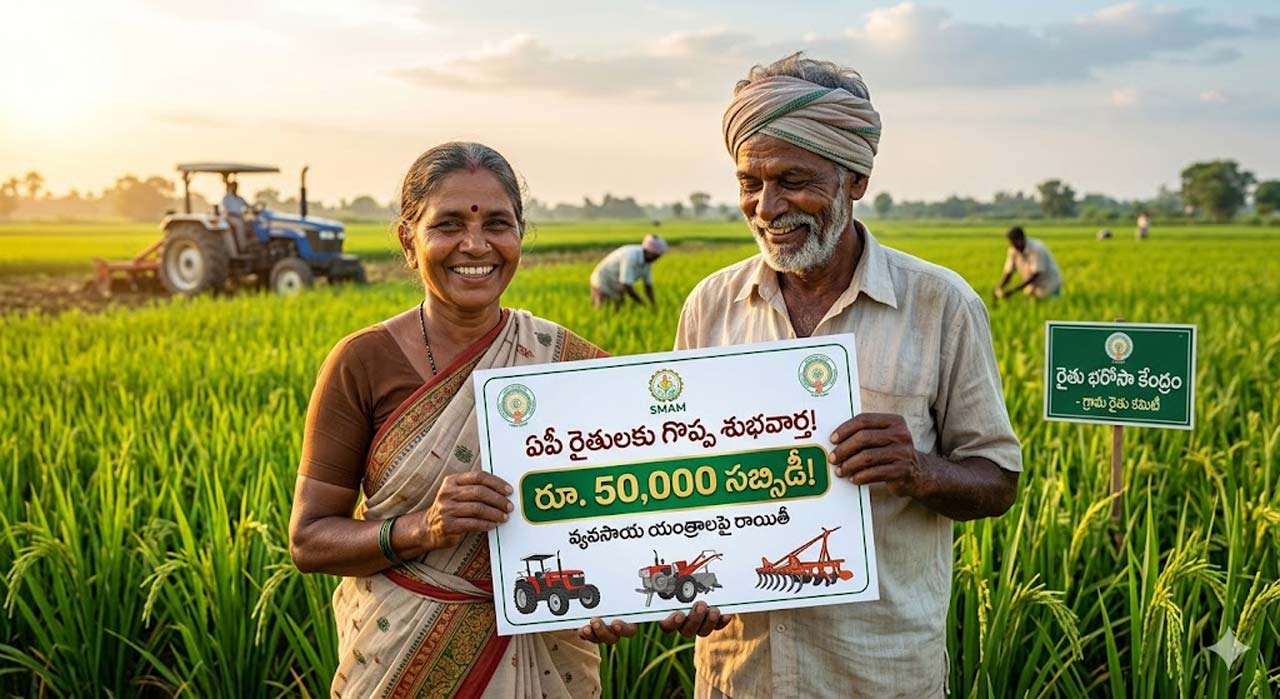 AP Farmers : ఏపీ రైతులకు గొప్ప శుభవార్త..ఏకంగా రూ.50 వేల సబ్సిడీ పొందే ఛాన్స్ !!