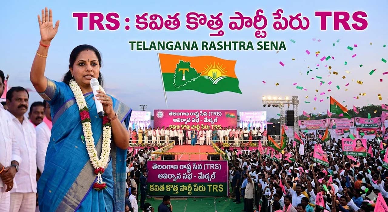 TRS : కవిత కొత్త పార్టీ పేరు TRS