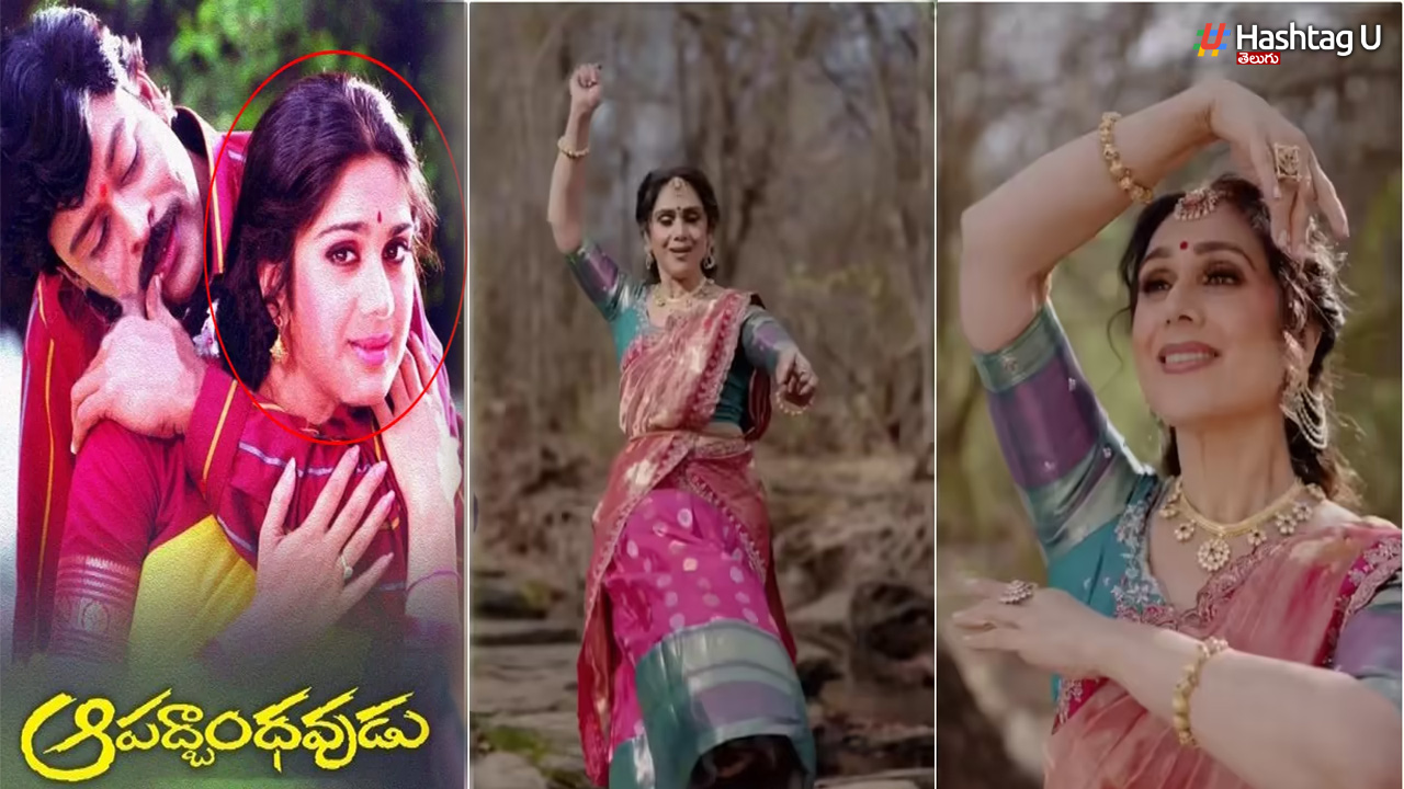 Meenakshi Seshadri Dance Re-creation Aapadbandhavudu movie song