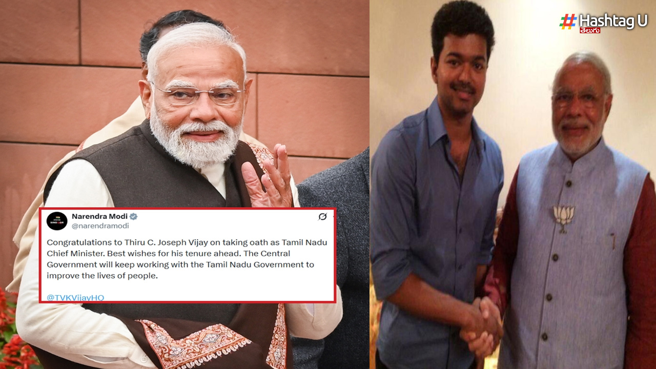 PM Modi Extends Greetings to CM Vijay