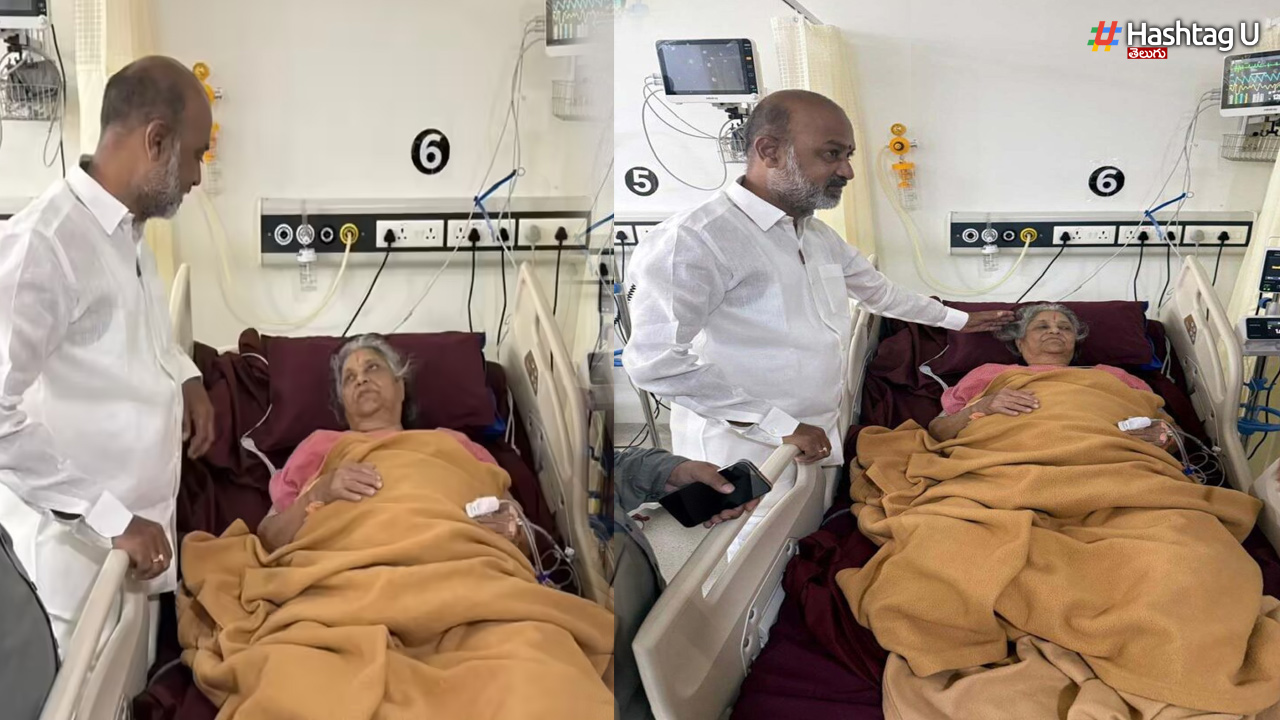 Union Minister Bandi Sanjay's mother falls critically ill.