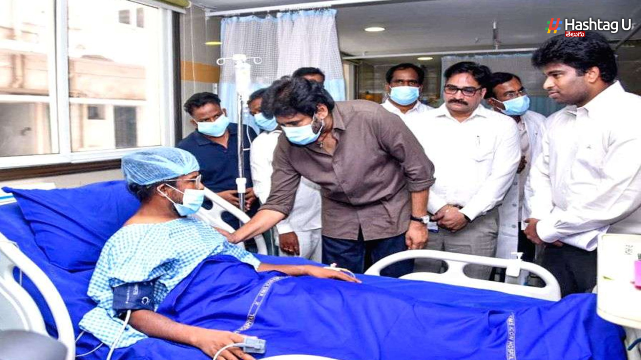 Steel Plant incident: Pawan Kalyan consoles the victims.