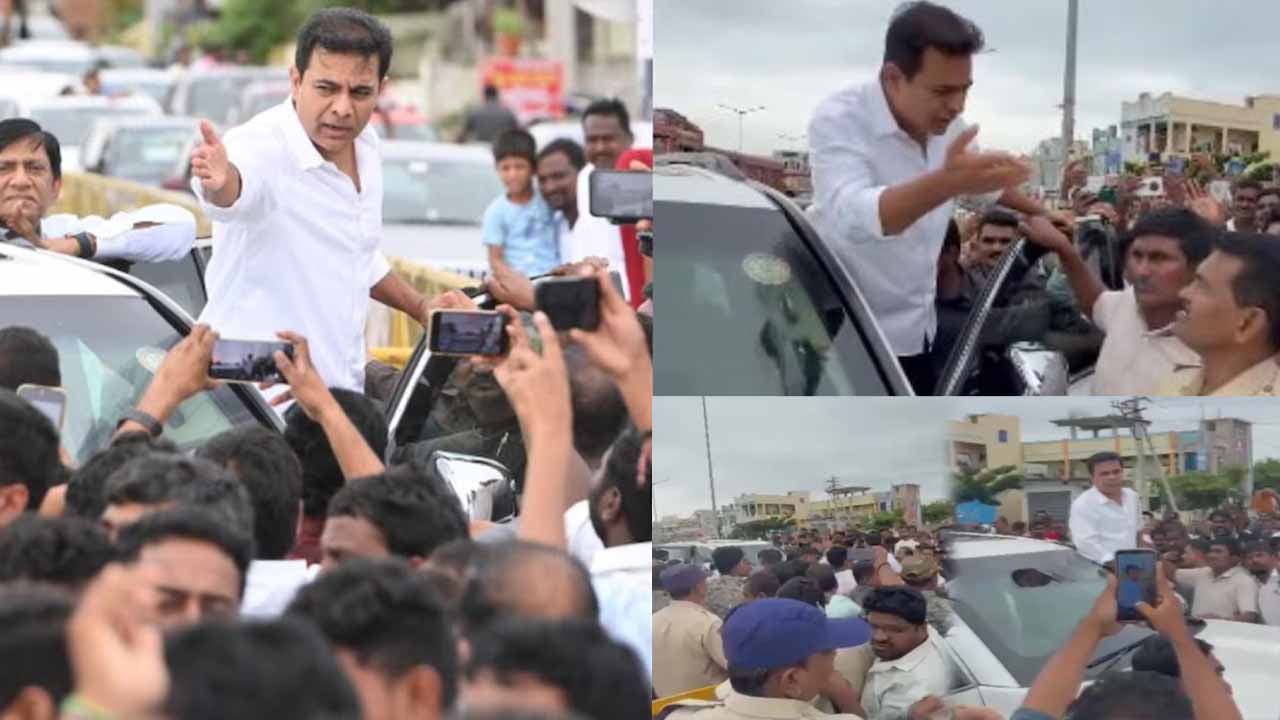 Ktr Visit To Kannepalli Pum