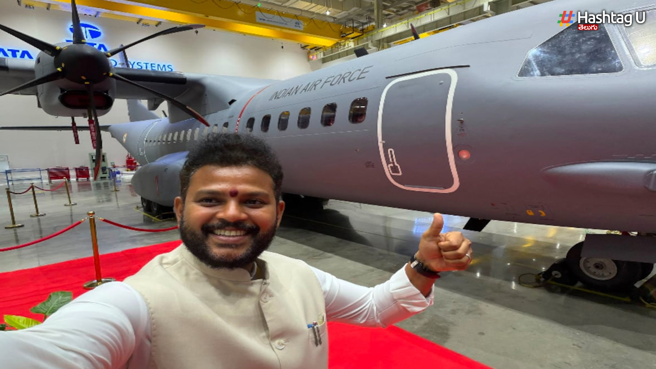 Ram Mohan Naidu shared the first look of the 'Made-in-India' C-295 military aircraft.